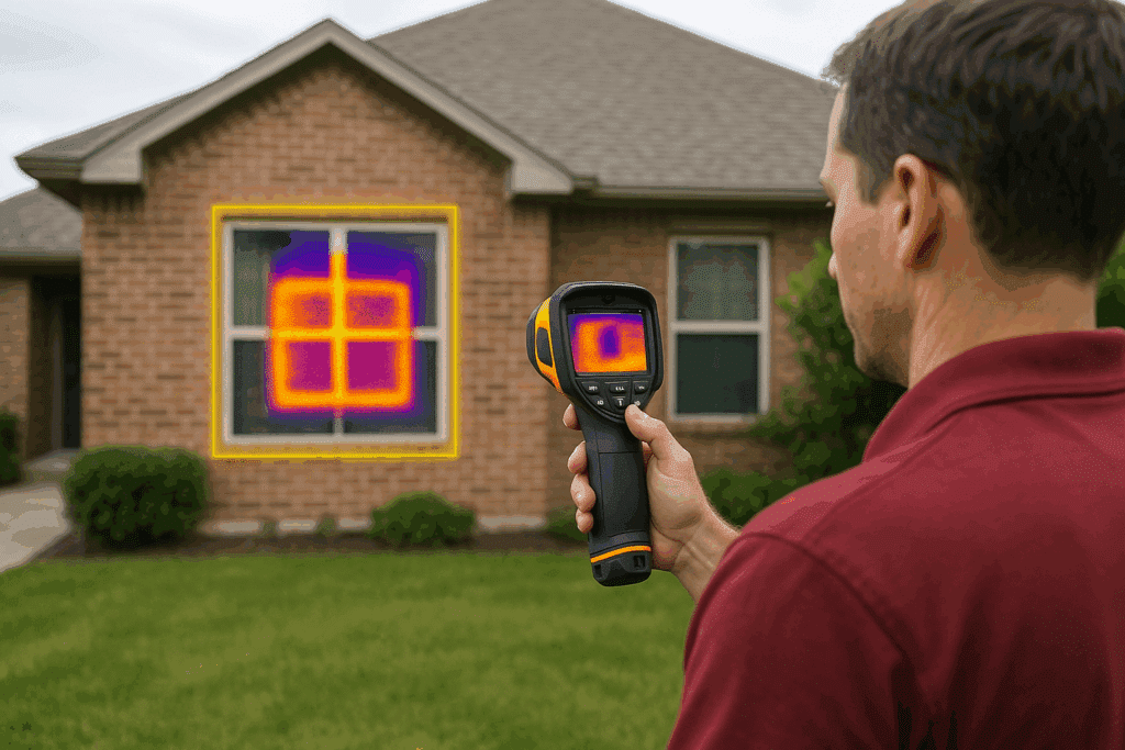 Thermal imaging inspection Bedford TX detecting moisture